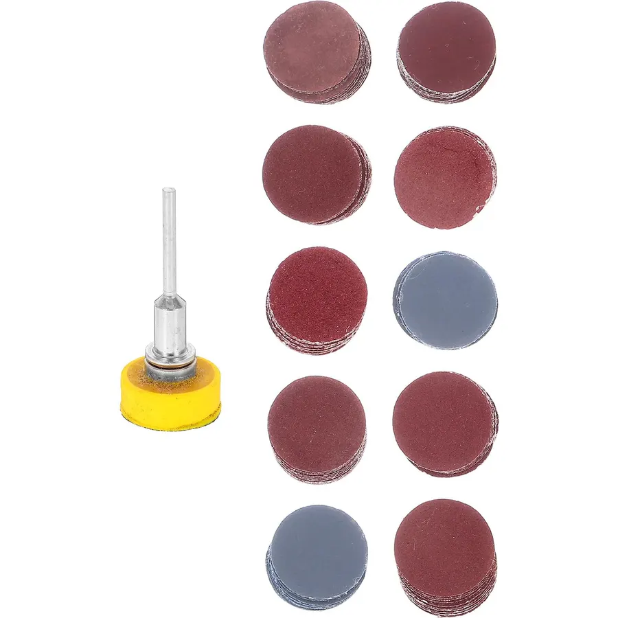 100pcs Hook and Loop Sanding Discs Self Adhesive Round Abrasive Pads