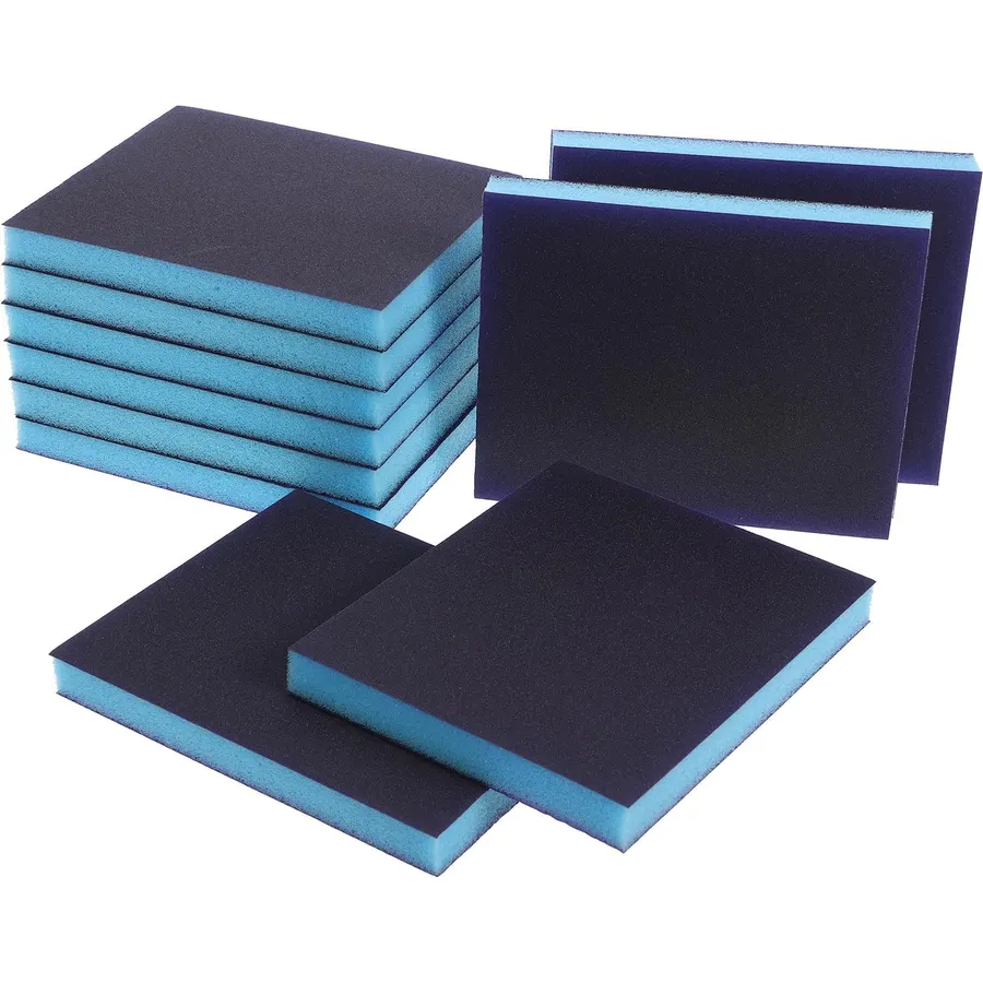 10pcs 800/1000 Grit Sanding Sponge Blocks, Dual-Sided Corundum