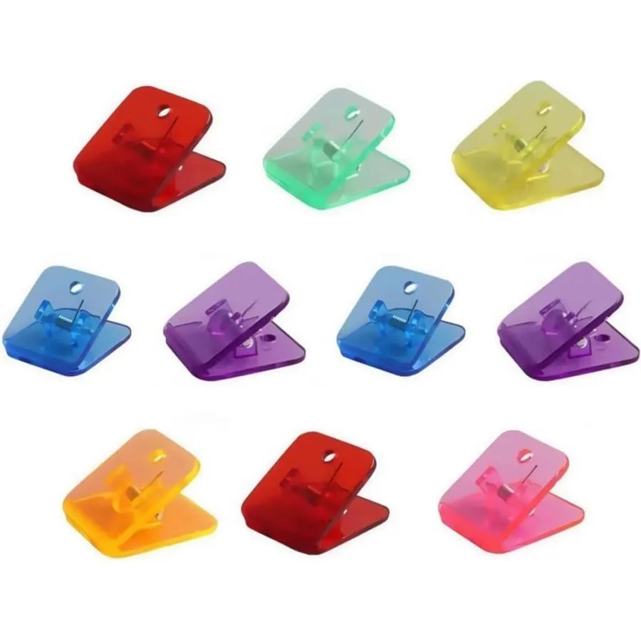 10Pcs Clear Binder Clips, Multi-Function Paper Clamps and Holders for Photo Clip for Paper Poster Picture Hanging Office Home Bills, Folders