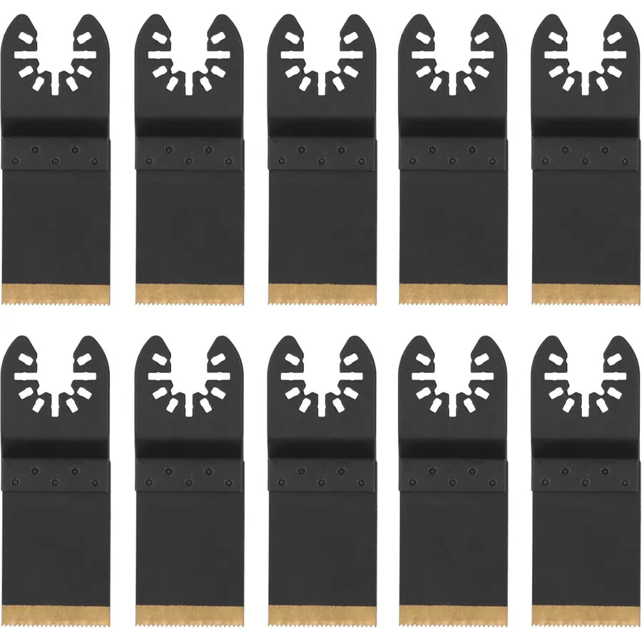 10PCS Oscillating Tool Bit, High Carbon Steel Quick Release Saw Bit, Wear Resistant Multitool Saw Bit, Saw Bit Kit for Workshop Household
