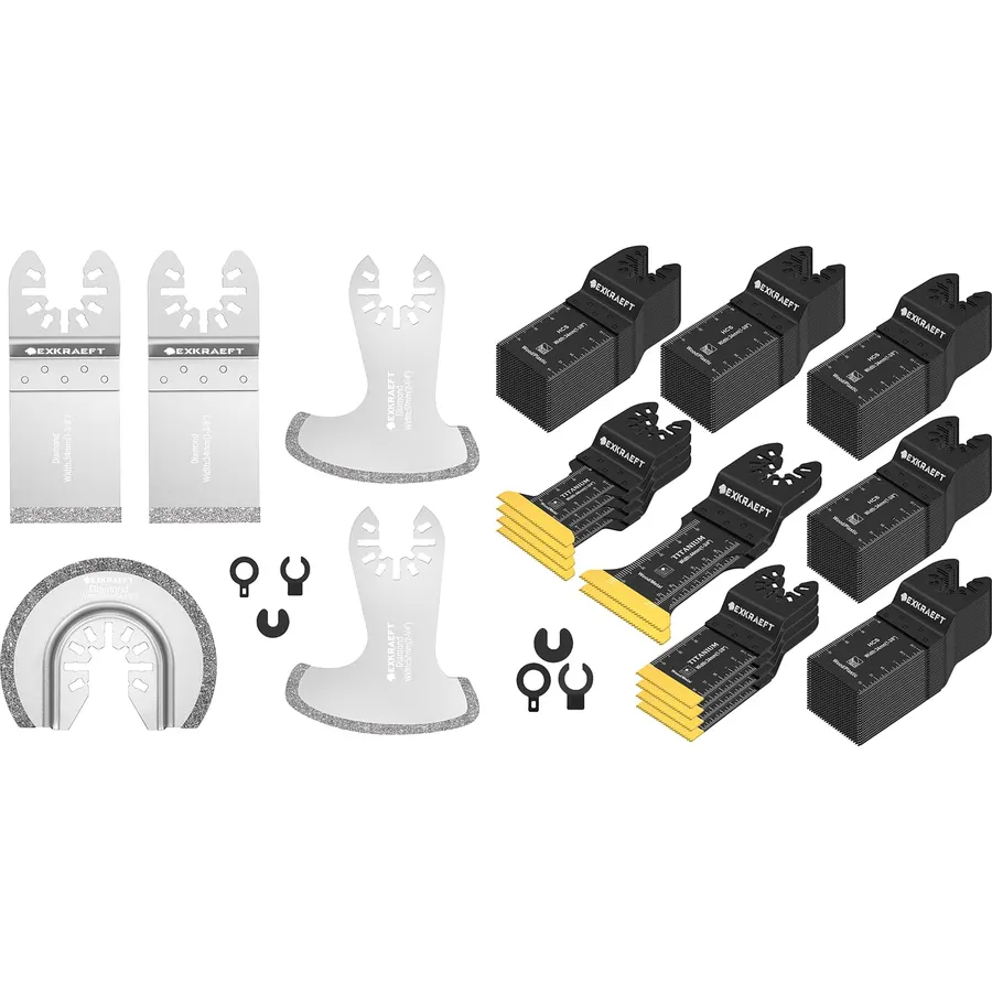 110 PCS Oscillating Tool Blade and 5 PCS Grout Remover Tool Blades