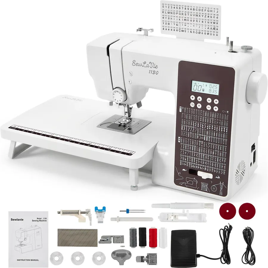 1130 Computerized Sewing and Quilting Machine with 300 Stitches