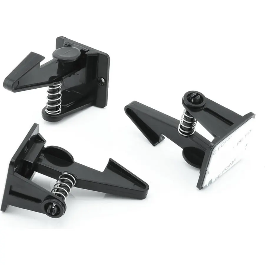 12 Pairs Childproof Lock Drawer Cabinet Locks Set Black ABS