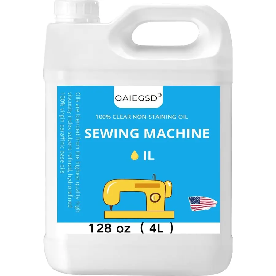 128oz Fine Light Sewing Machine Oil and Lubricant, Clear & Odorless
