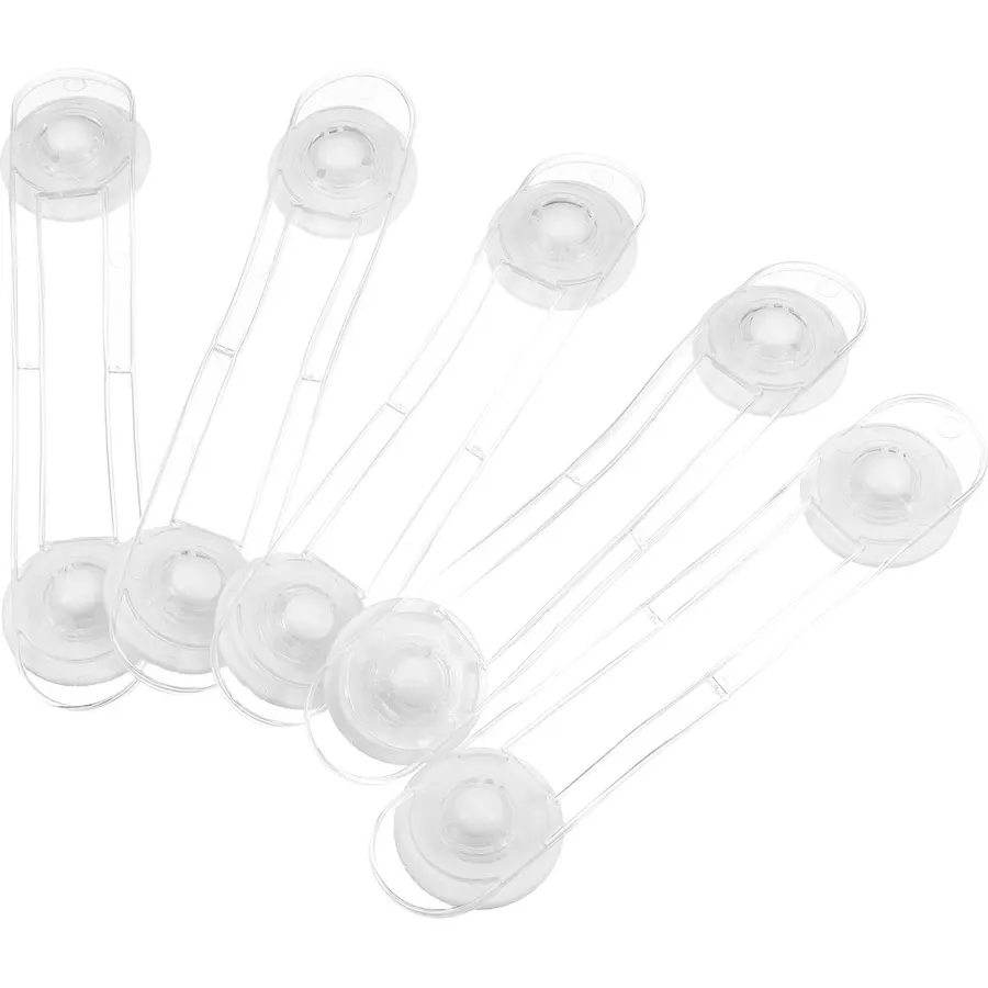 12pcs Safety Cabinet Locks 16.5cm No Drill ABS Latches