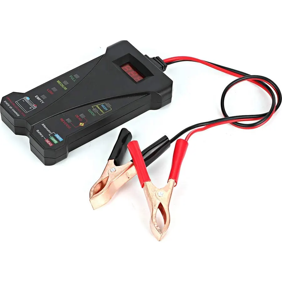 12V Car Battery Detector Digital Display LED Tester Analyzer Diagnostic Tool for Hard Top Discharge Maintenance Batteries