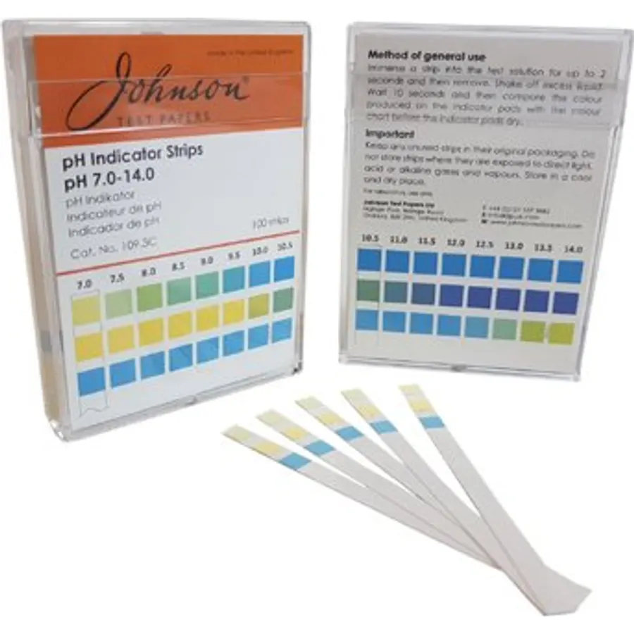 140.4 Universal Indicator Strips, pH 0-14, 100 Strips