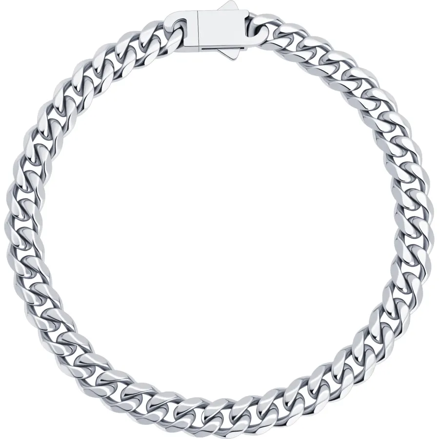 Stainless Steel Mens Cuban Link Chain, Miami Cuban Chain Necklace for Men, 6mm Wide Hip Hop Mens Necklace,Gift for Father Husband Son men chain