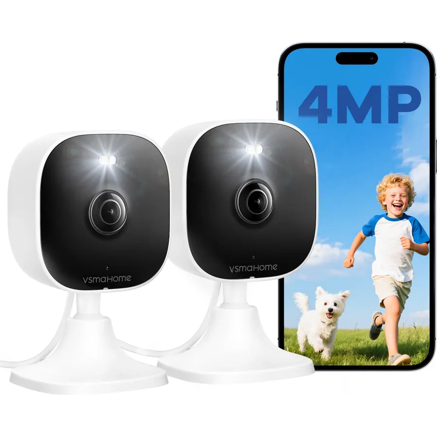 ANNKE 4MP Solar Security Cameras Wireless Outdoor, 4-Cam Home Camera System