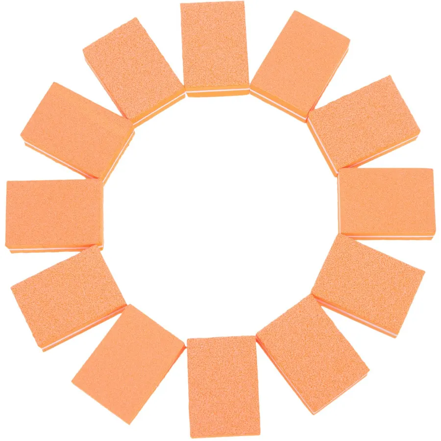 20pcs Mini Square Sponge Nail File Tool, Multi-Sided