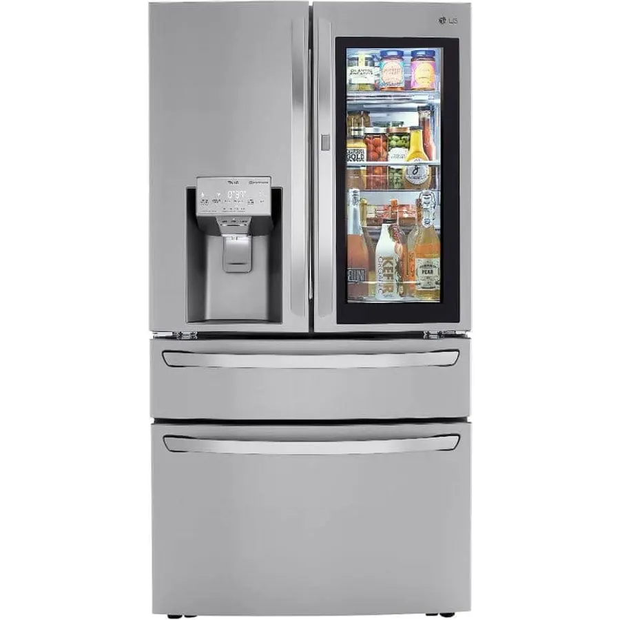 30 cu. ft. French Door Refrigerator, InstaView, Full-Convert Drawer, Craft Ice in PrintProof Stainless Steel