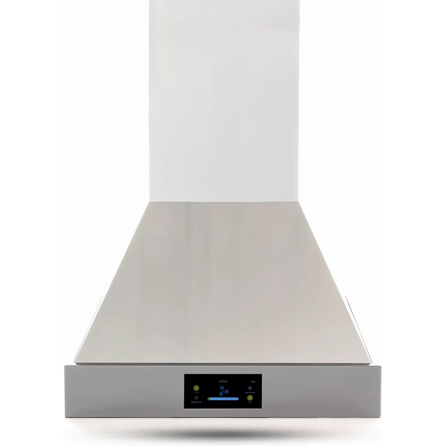 30 Inch Under Cabinet Range Hood, Stainless Steel Kitchen Vent Hood with Mechanical Push Button Control, LED Lights, Slim Under Cabinet Cooker Hood, 110V Stove Ventilation for Home Kitchen Cooking