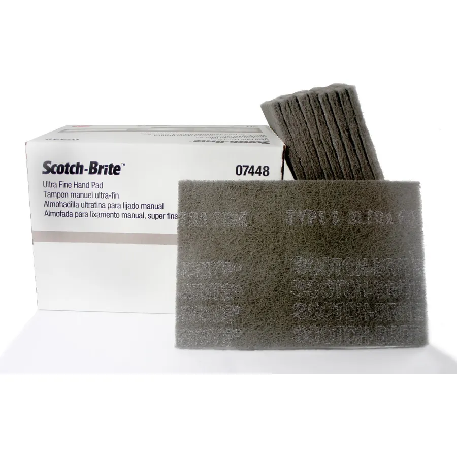 3M 7448/07448 (1/2 Box - 10 pads) Scotch Brite Ultra Fine Hand Sanding Scuffing
