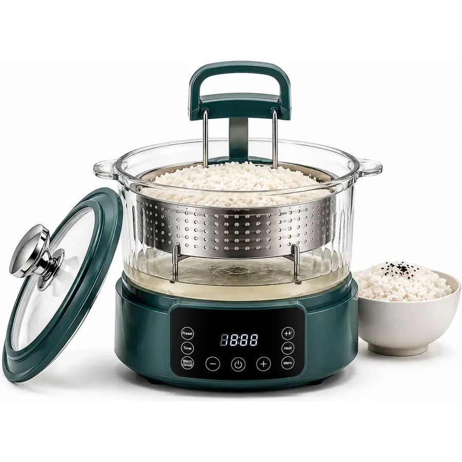 5L Low Carb Rice Cooker with Lift Basket Technology, Healthy Rice Cooker