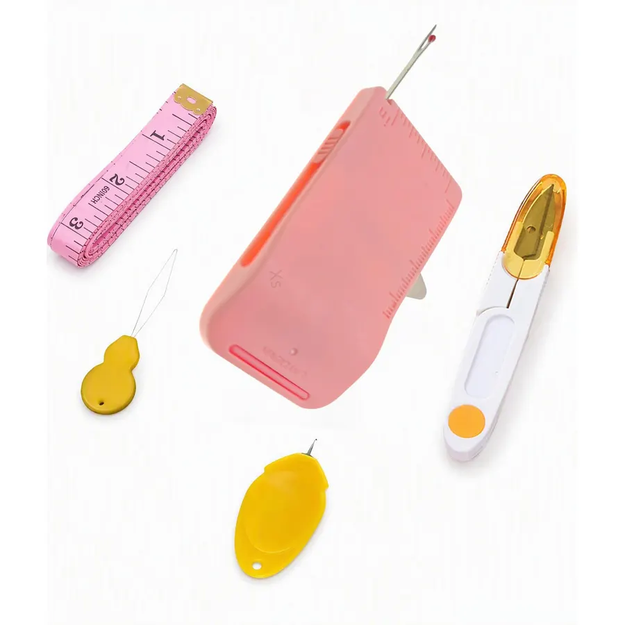 5Pcs Magnetic Seam Guide for Sewing Machine, Sewing Guide with Ruler & Seam Ripper, Magnetic Sewing Guide Sets