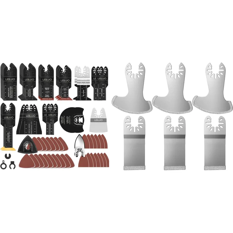 6 Pack Diamond Multitool 116 Pcs Multitool Blade Kits