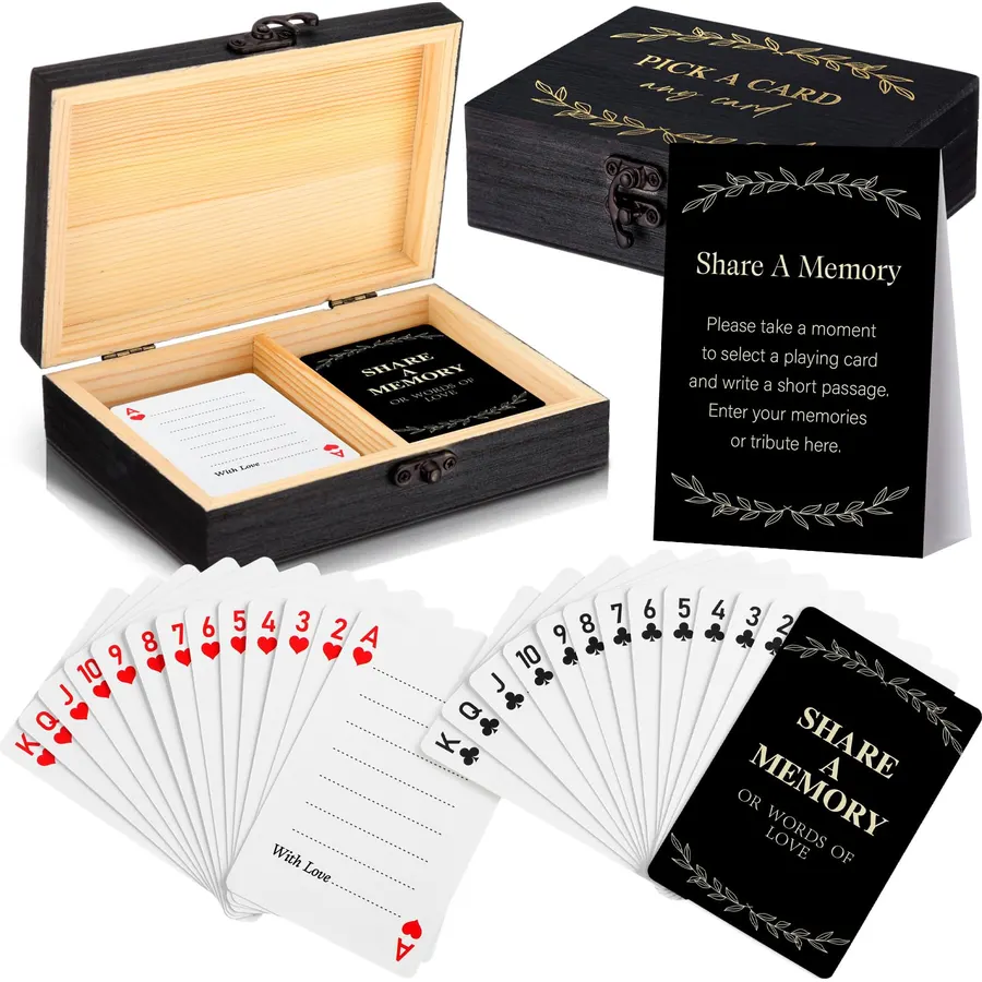 AceOrbit 57 Pcs Celebration of Life Memory Cards and Box Set