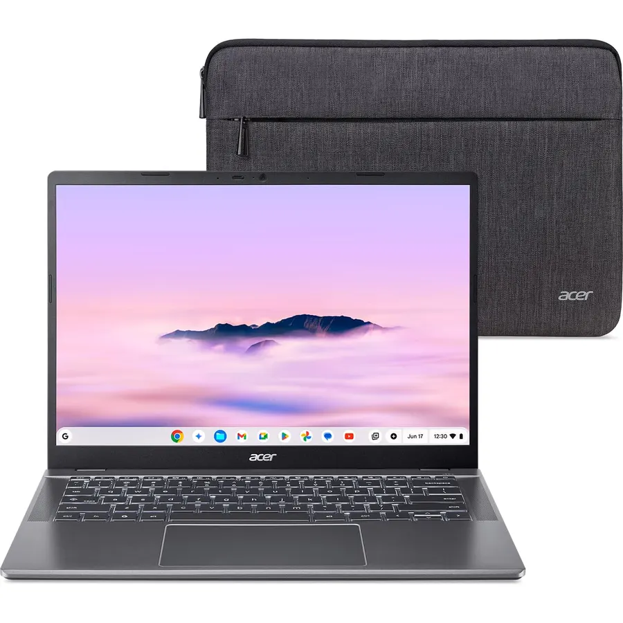Acer Chromebook Plus 514 Laptop with Google AI – 14" WUXGA 1920 x 1080 IPS Touch Matte Display | Intel Core i3-1315U | 8GB LPDDR5 | 256GB SSD | Wi-Fi 7 | FHD Camera | Chrome OS | CB514-5HT-33RD