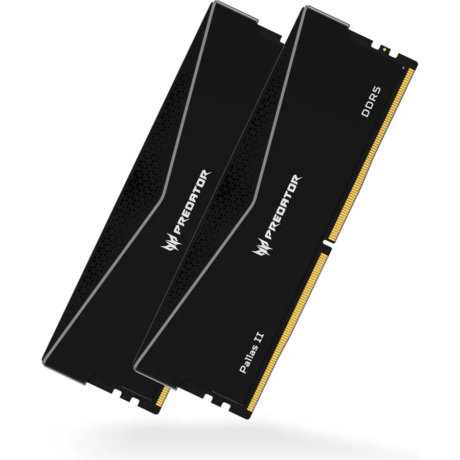 Acer Predator Pallas II DDR5 RAM 32GB (16GBx2) 6000MHz CL36 PC5-48000 Intel XMP 3.0 AMD EXPO Compatible Computer Memory, Black - BL.9BWWR.650