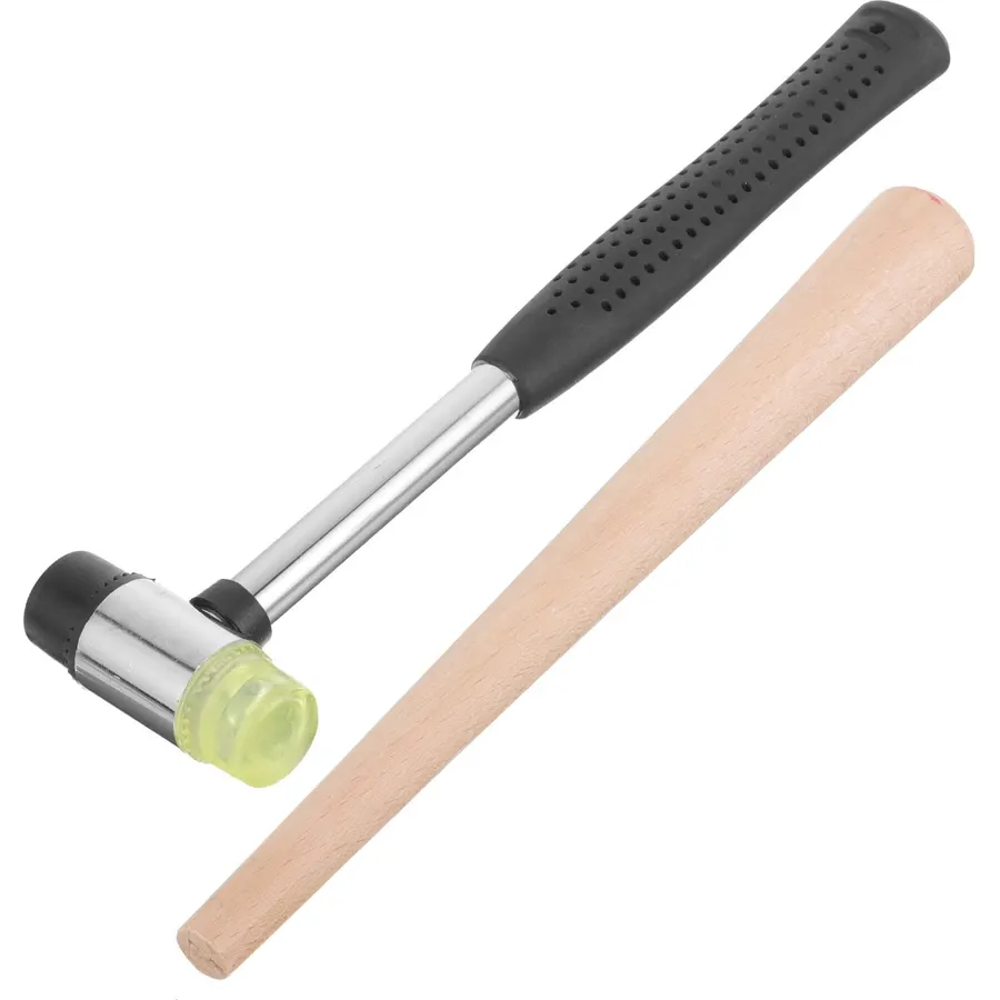 Adjustable Ring Mandrel Set with Rubber Hammer for Jewelry Repair Work