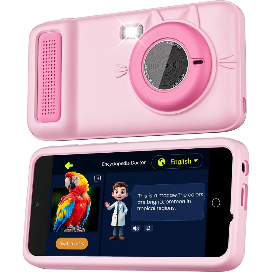 AI Kids Camera, Kids Digital Camera with AI-Powered Visual Recognition