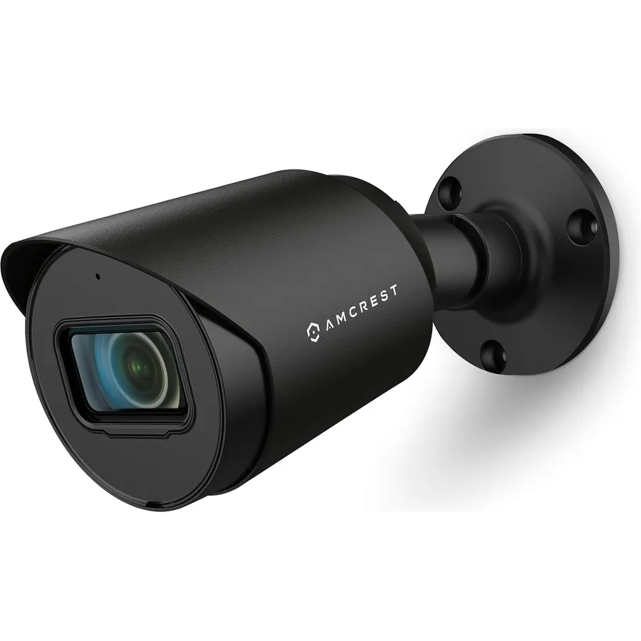 Amcrest 4K Analog Outdoor Security Camera, Bullet 4K (8MP) @15fps, CCTV-Coax-BNC, 98ft Night Vision, IP67 Metal, 125° Angle, Mic, Black (Not an IP Camera) (DVR Required, Not Included) (AMC4KBC28-B-V3)