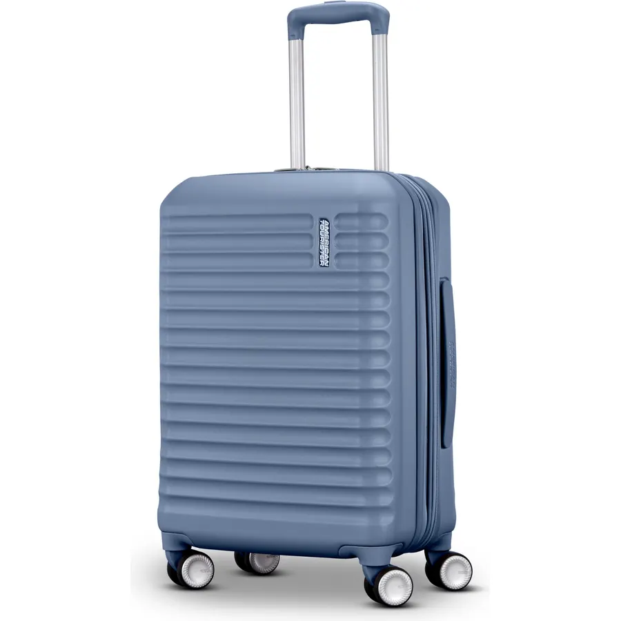 American Tourister Stratum 3.0 Carry-On Spinner, Airline Approved, Durable Hardside Luggage, Expands 1.5", RightHeight™ Adjustable Handle, Elemental Blue