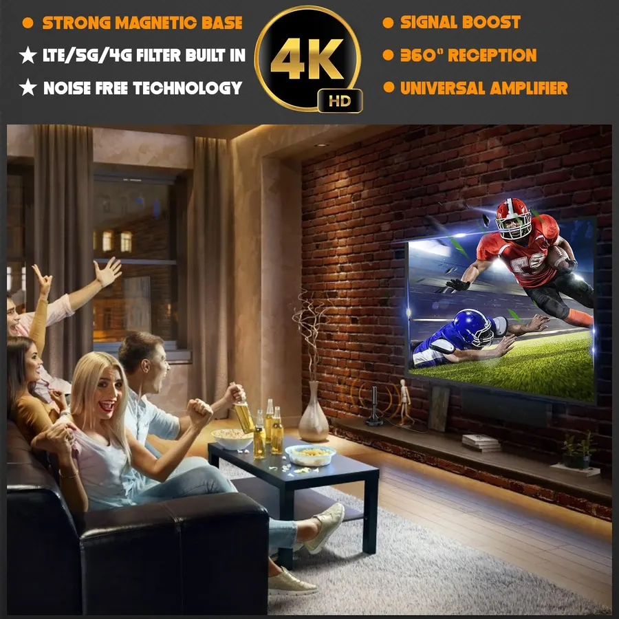 HD Digital Antenna with Amplifier Signal Booster, Digital TV Antenna