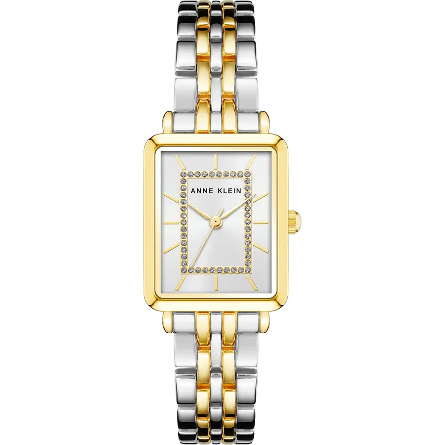 Anne Klein Women's Premium Crystal Accented Bangle Watch and Bracelet Set