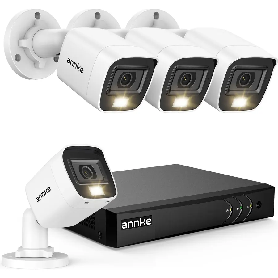 ANNKE 8CH 3K Lite 2MP Wired Security Camera System, No Hard Drive Disk