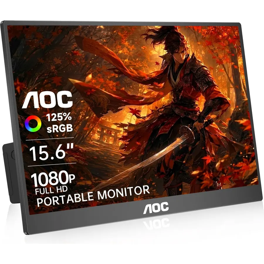 ViewSonic VG1655 15.6 Inch 1080p Portable Monitor for Laptop, USB C IPS