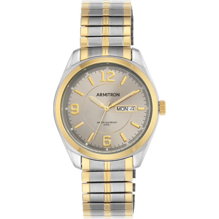 Armitron Men's Day-Date Function Expansion Band Watch, 20-4591