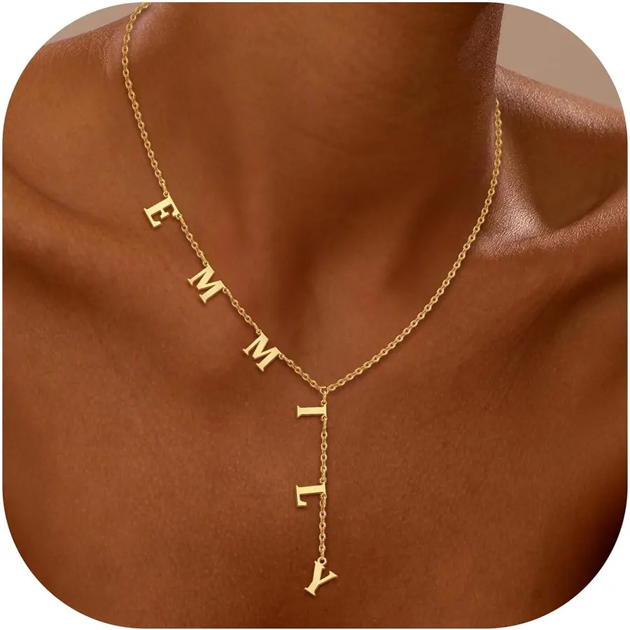 Personalized Signature Name and Birthstone Necklace