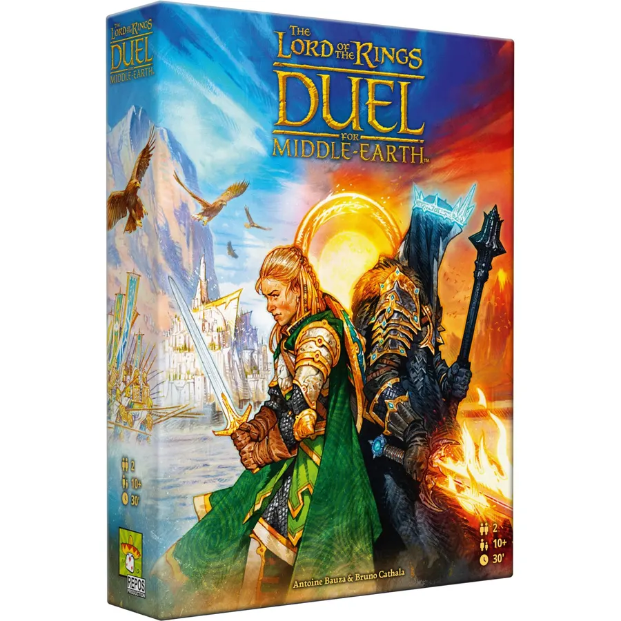 Asmodee The Lord of The Rings: Duel for Middle-Earth Board Game - Epic Strategy Game of Power and Conquest for Kids and Adults, Ages 10+, 2 Players, 30 Minute Playtime