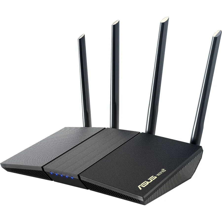ASUS RT-AX1800S Dual Band WiFi 6 Extendable Router, Subscription-Free Network Security, Parental Control, Built-in VPN, AiMesh Compatible, Gaming & Streaming, Smart Home