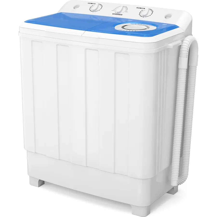 Auertech 28 Lbs Portable Washing Machine, Portable Washer for Apartment with 18 Lbs Washer, 10 Lbs Spinner, Mini Compact Top Load Washing Machine for RV Dorm