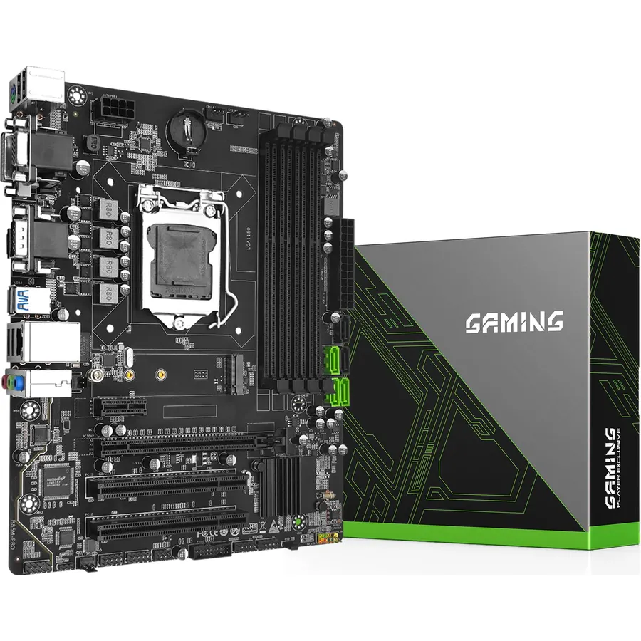 B85M PRO LGA 1150 Motherboard for Intel 4th Gen Core i7 i5 i3/Pentium/Celeron Series Processors (Micro-ATX, DDR3, PCIe 3.0, NVME M.2, SATA 3.0, VGA/DVI/HDMI-Compatible, Gigabit LAN)