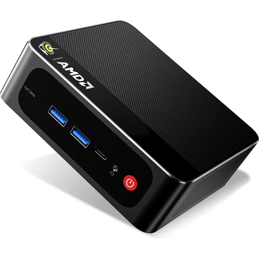Beelink SER5 Mini PC, Ryzen 5 5500U (6C/12T, Up to 4.0GHz), 16GB DDR4 RAM, 480GB NVMe SSD, Radeon Graphics 7 CUs, 4K Triple Display via HDMI/DP/Type-C, WiFi 6/BT 5.2, 2.5G LAN, Compact Office Desktop