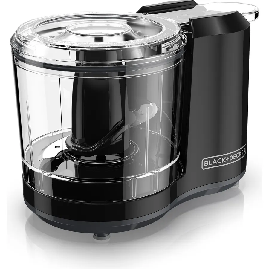 BLACK+DECKER 1.5-Cup Electric Food Chopper, One Touch Pulse, 150W Motor, Stay-Sharp Blade, Dishwasher Safe