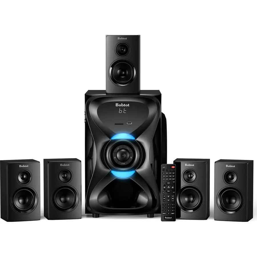 Bobtot Surround Sound Systems Wireless Rear Satellite Speakers