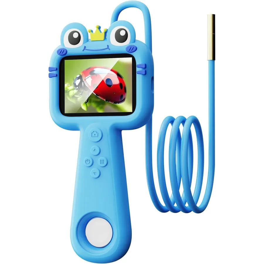 Kids Borescope Camera with Light, 2MP Snake Camera with 2.4" HD Screen