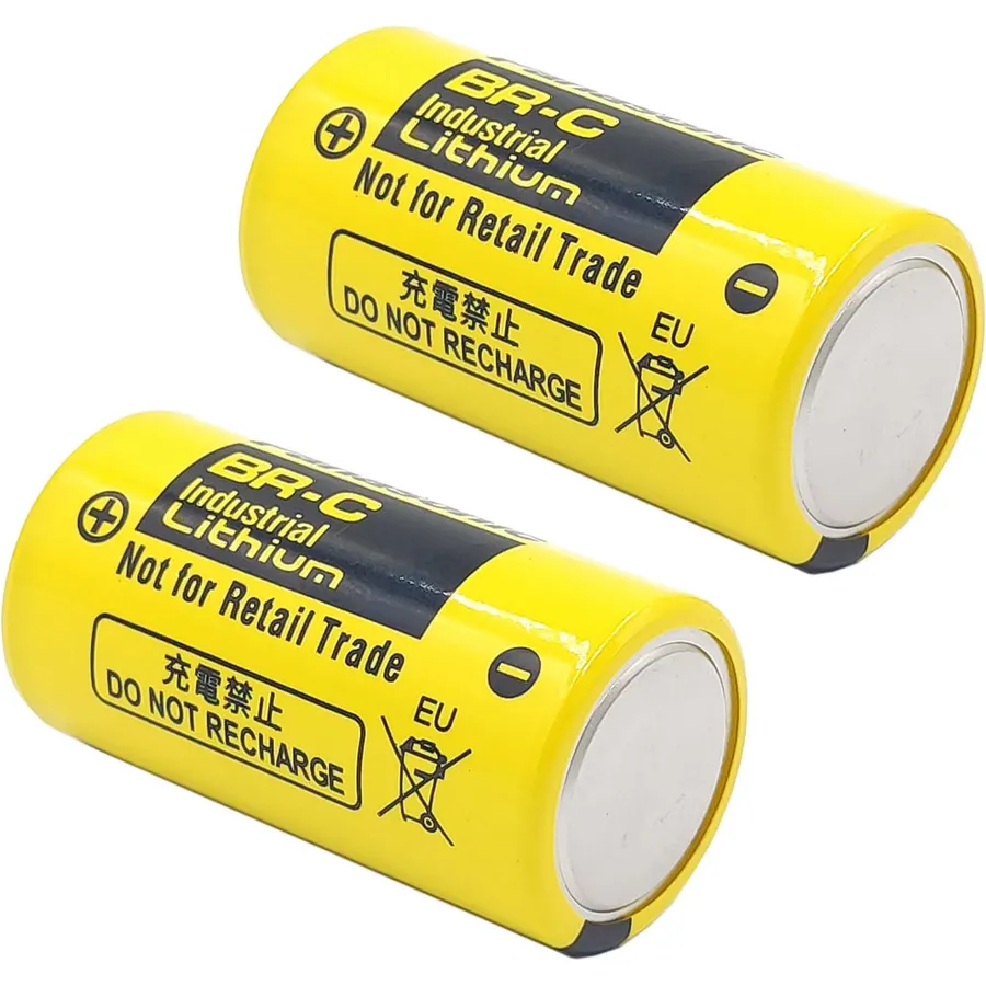 (2 Counts) BR-C 5000mAh 3.0V Battery for A02B-0120-K106 / A98L-0031-0007 / BR26500, Non-Rechargeable