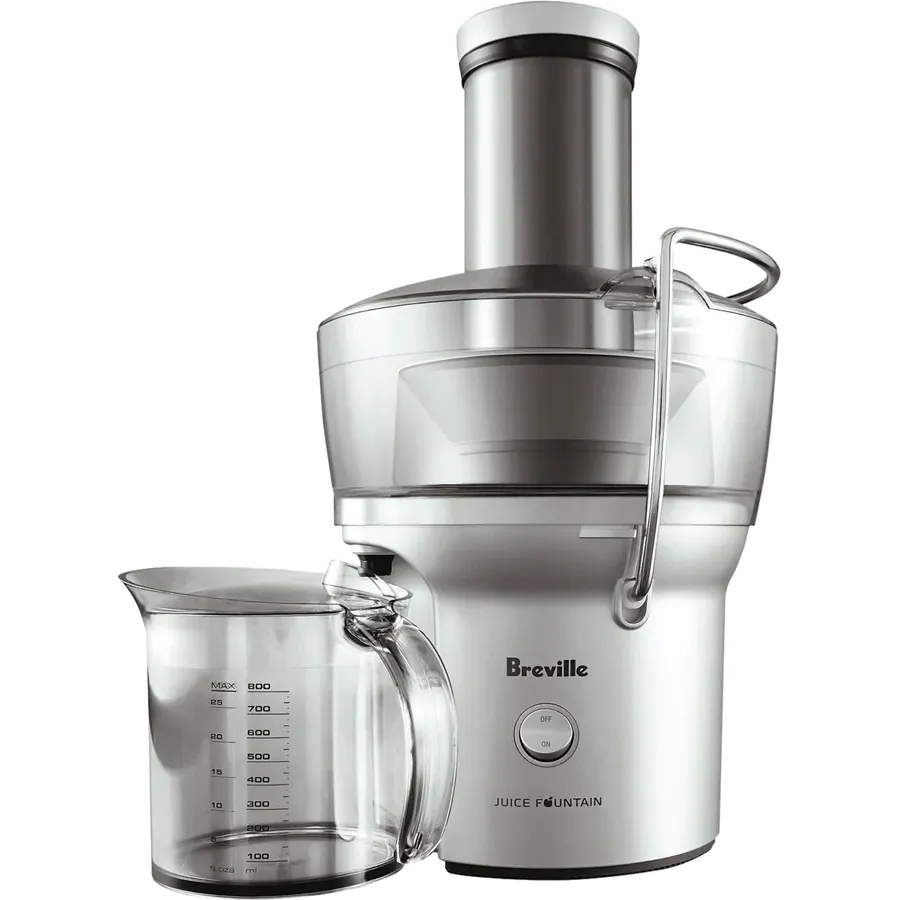 Breville BJE200XL Juice Fountain Compact Centrifugal Machine, Silver