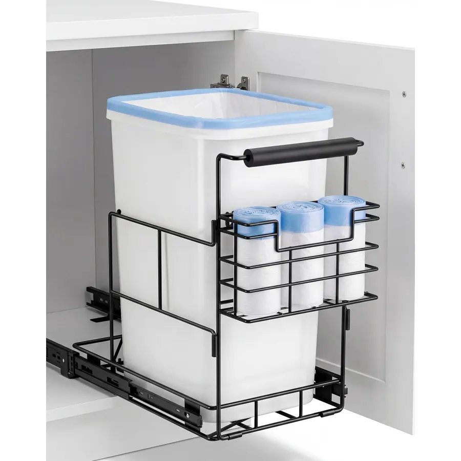 Bulado Pull Out Trash Can Under Cabinet, Fits 30-40 Qt, Bin Not Included
