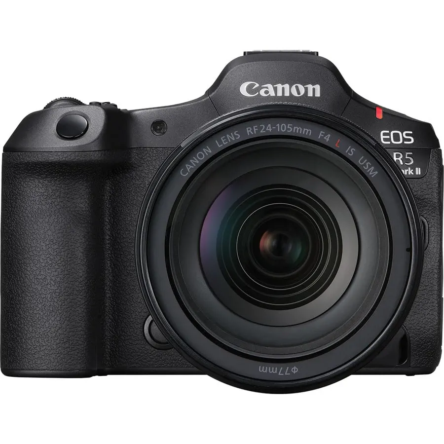 Canon EOS R5 Mark II Mirrorless Camera with RF24-105mm F4 L is USM Lens, Full-Frame Back-Illuminated Sensor, 45MP, 8K Video, Photography and Video, Hybrid Camera, Black