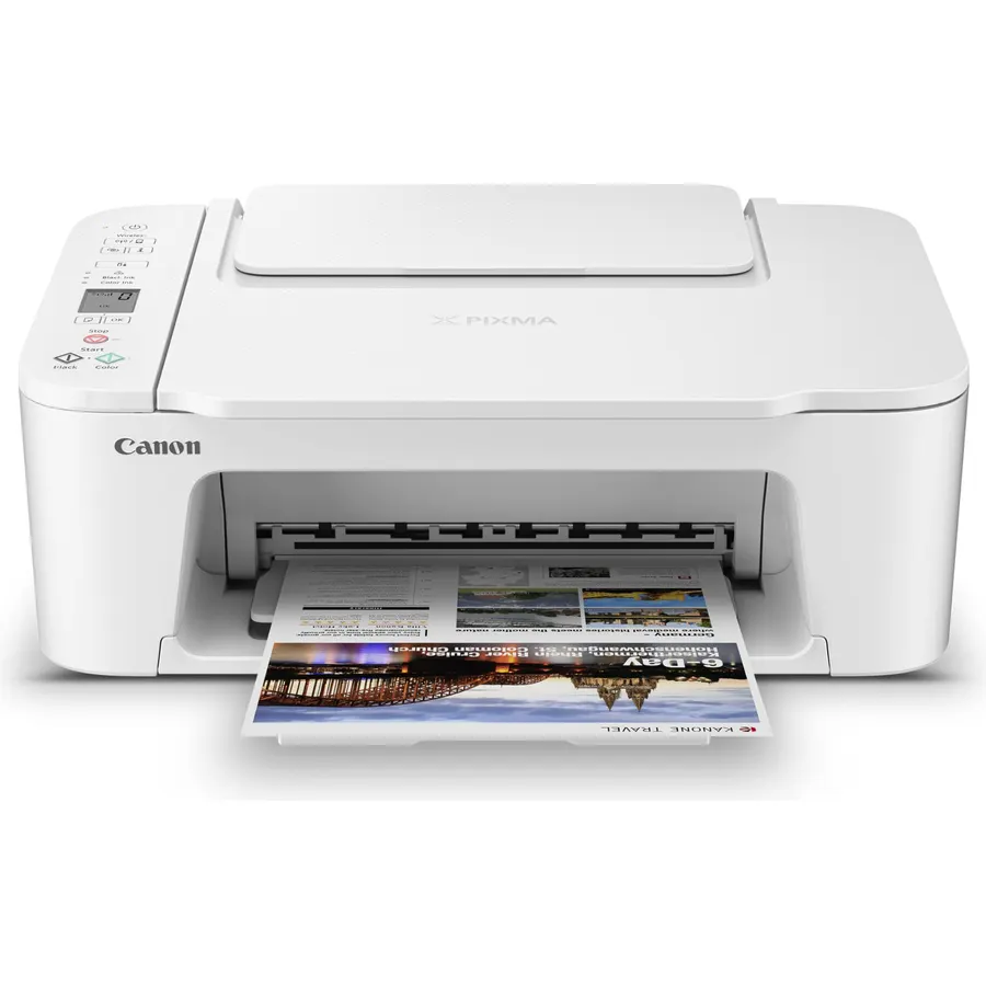 Canon PIXMA TS3720 Wireless All-in-One Printer for Basic Home Printing, White