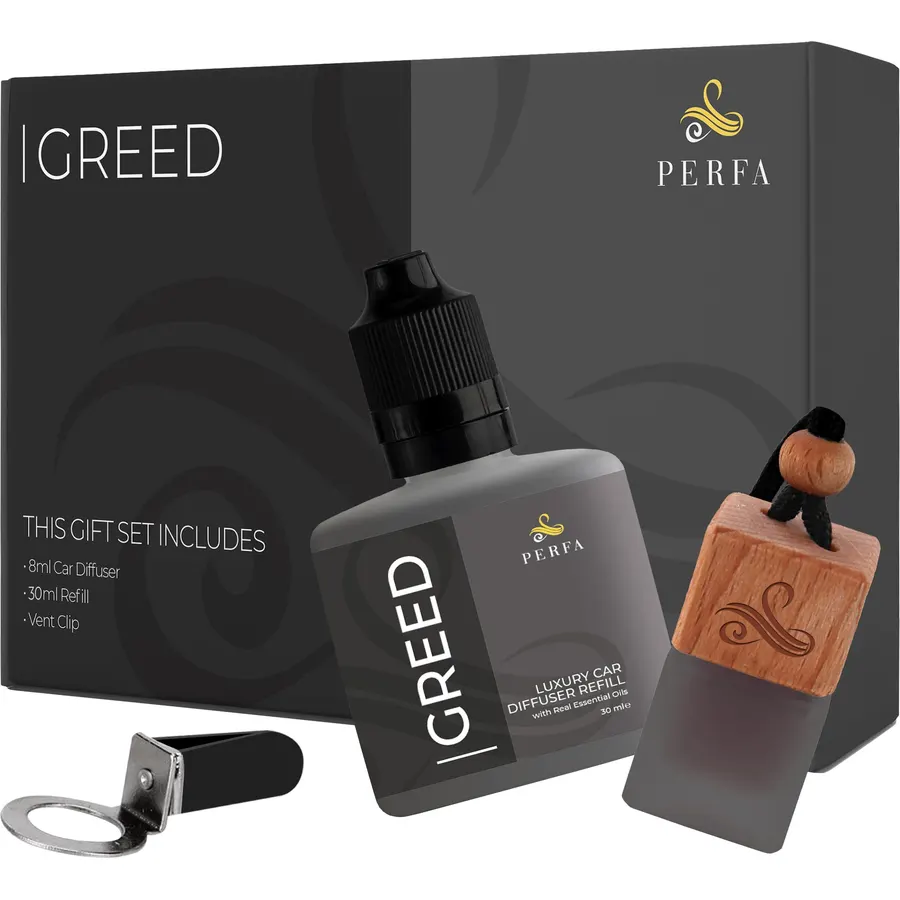 Car Air Freshener - Greed Inspired Perfume Diffuser by Perfa