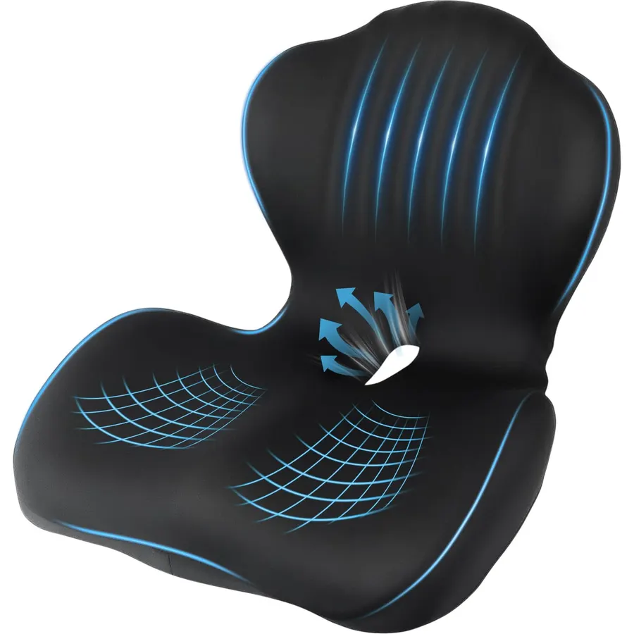 Car Seat Cushion Office Chair Cushion with Lumbar Support Pillow