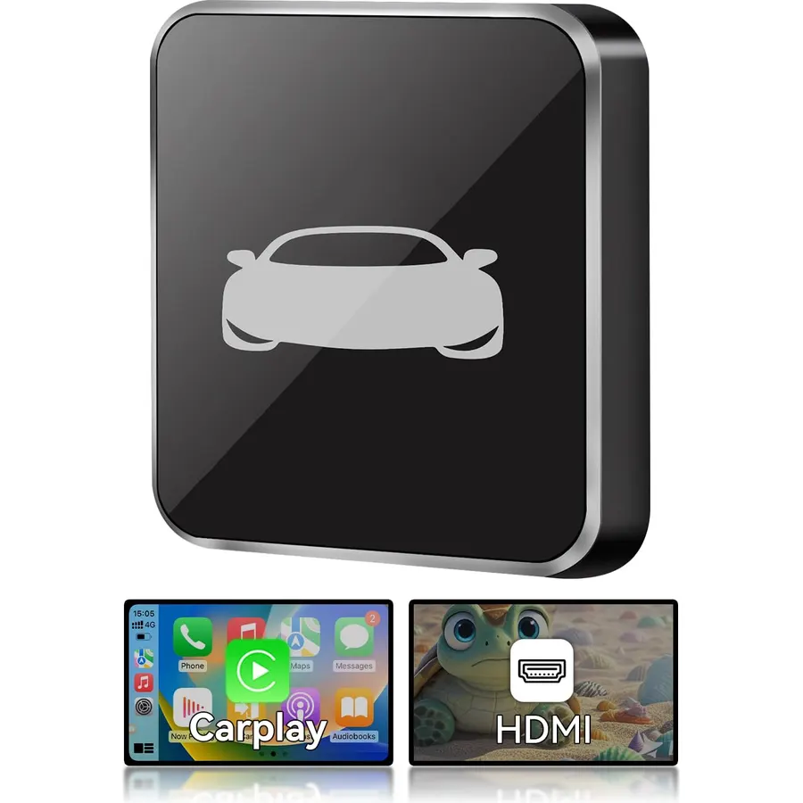 Car TV Adapter Wireless CarPlay, HDMI to USB Converter, Support Fire TV Stick, Game Consoles, Carplay HDMI Adapter Only for Wired CarPlay Cars (Model Year: 2015 to 2025)