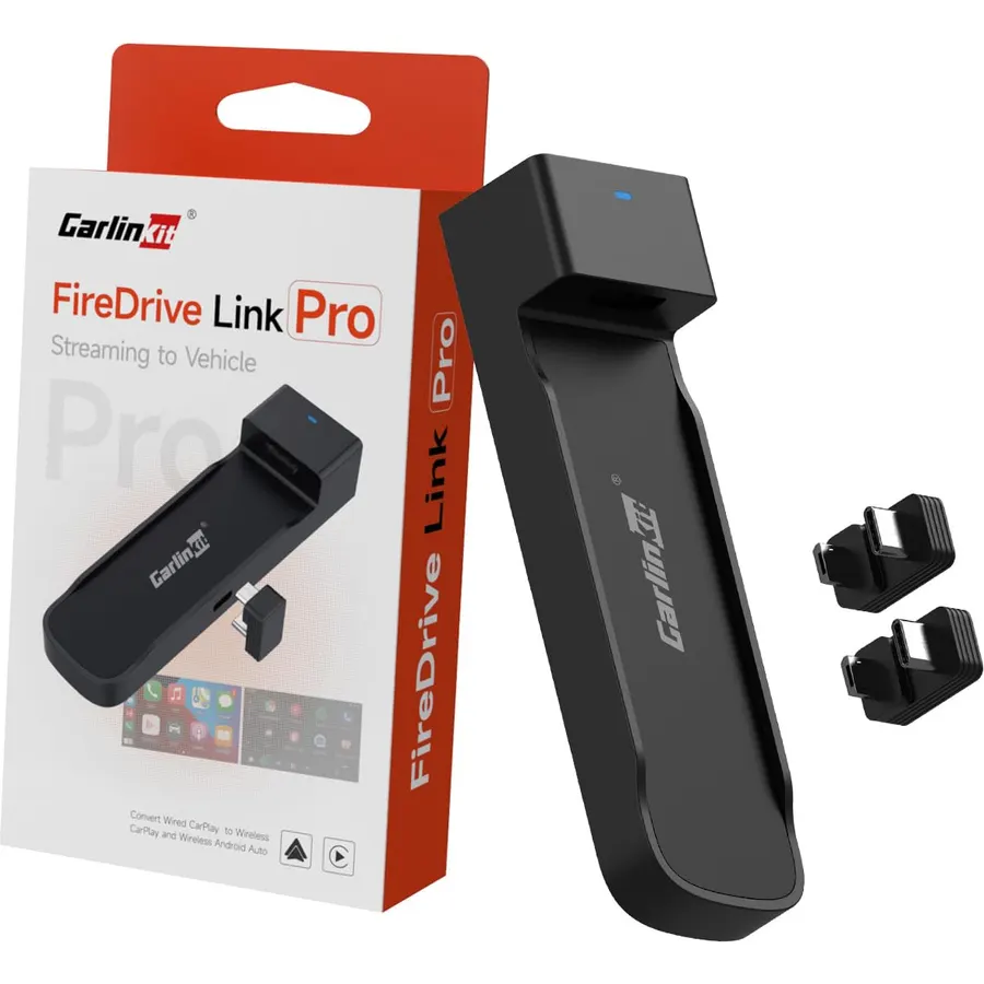 Carlinkit FireDrive Link Pro Car TV Converter, Wireless CarPlay Adapter with HDMI for Fire TV Stick Streaming, Convert Wired CarPlay to Wireless Android Auto & Apple CarPlay Dongle, Plug & Play